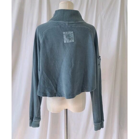 Free People Movement *IN BLUE* So Fly Henley Pullover Sweatshirt Medium - Picture 10 of 13